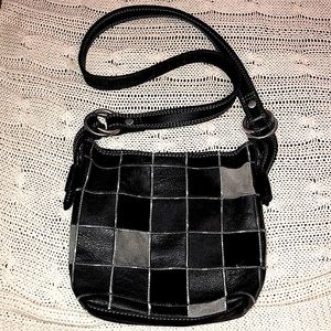 Lucky Brand Leather shoulder Bag Messenger Crossbody Satchel Saddle